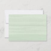 Einfache Script Greenery Eucalyptus Foliage Weddin RSVP Karte (Rückseite)
