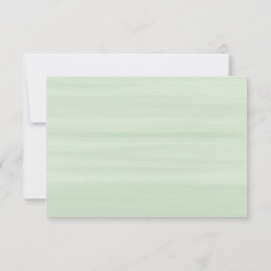 Einfache Script Greenery Eucalyptus Foliage Weddin RSVP Karte (Rückseite)