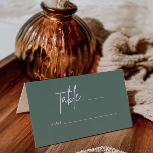 Einfache Script-Hochzeit-Platzkarte Escort H100 Platzkarte