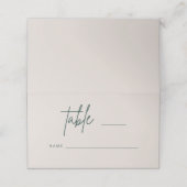 Einfache Script-Hochzeit-Platzkarte Escort H100 Platzkarte (Außenseite Aufgefaltet)