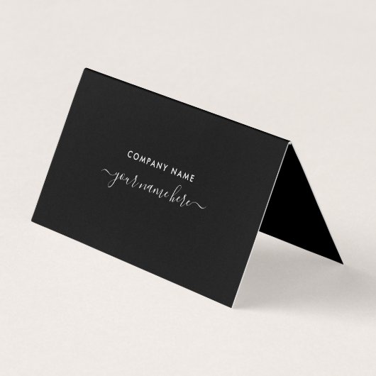 Einfache Script-, Logo-/Picture-Dankeschön-Karte Visitenkarten (Rückseite)