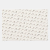 Einfache Script Merry Christmas Boho Wildblume Geschenkpapier Set (Vorderseite 2)