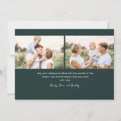 Einfache Script Merry Era Foto Weihnachten (Rückseite)