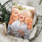 Einfache Script Merry Era Foto Weihnachten