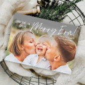 Einfache Script Merry Era Foto Weihnachten