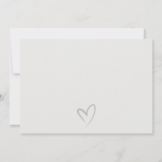 Einfache Script Minimal Schwarz & Weiß Bridesmaid Dankeskarte (Rückseite)