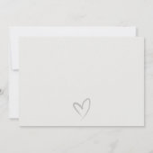 Einfache Script-Minimal Schwarz/Weiß-Trauzeugin Dankeskarte (Rückseite)