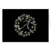 Einfache Script-Mitteilungskarten für einfache Sch (Vorderseite (Horizontal))