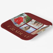 Einfache Script Multi Foto Grad Graduierungspartei Pappteller (Gewinkelt)