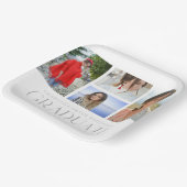 Einfache Script Multi Foto Grad Graduierungspartei Pappteller (Gewinkelt)