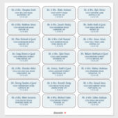 Einfache Script Navy Blue Guest Address Labels (Blatt)
