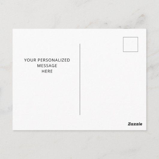 Einfache Script Niedlich Yellow Heart Vielen Dank Postkarte (Rückseite)