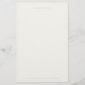 Einfache Script-Personalisiert Stationery-Rose Elf Briefpapier (Vorderseite)