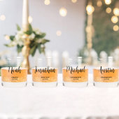 Einfache Script-Personalisierte Trauzeugen Hochzei Whiskyglas