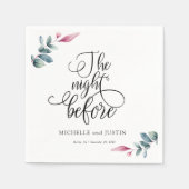 Einfache Script-Probe-Dinner-Zeichen Serviette (Vorderseite)