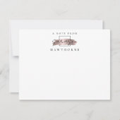 Einfache Script-Rose Gold Personalisiert Stationie Mitteilungskarte (Vorderseite)