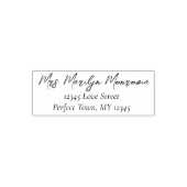 Einfache Script-Rücksendeadresse und Telefonnummer Permastempel (Design)