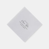 Einfache Script-Spaß-Rezeption Serviette (Ecke)