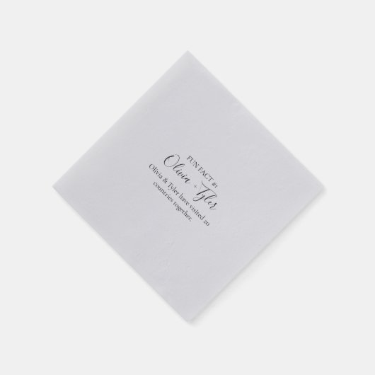 Einfache Script-Spaß-Rezeption Serviette (Ecke)