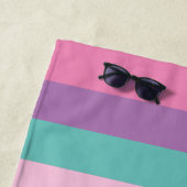 Einfache Script Strip Rainbow Kids Strandtuch (Beispiel)