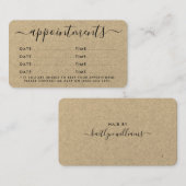 Einfache Script-Terminierungskarte - Rustikale Kra Begleitkarte (Vorne/Hinten)