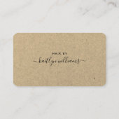 Einfache Script-Terminierungskarte - Rustikale Kra Begleitkarte (Rückseite)