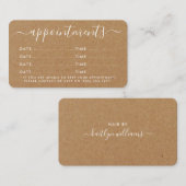 Einfache Script-Terminierungskarte - Rustikale Kra Begleitkarte (Vorne/Hinten)