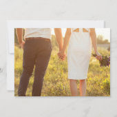 Einfache Script Typografy Foto Probe Luncheon Einladung (Rückseite)