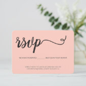 Einfache Script-UAWG ohne Mailing Reservierung RSVP Karte (Stehend Vorderseite)