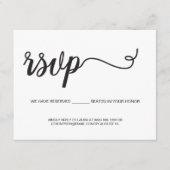 Einfache Script-UAWG - Sitzplatz reserviert Begleitkarte (Vorderseite)