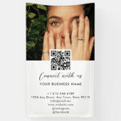 Einfache Script-Verbindung mit Foto QR Code Promo Banner (Vertikal)