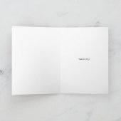 Einfache Scripty-Foto-Dankeskarten Karte (Innenseite)