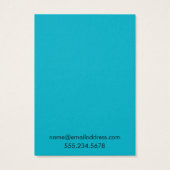 Einfache Scuba Blue Earring Holder Display Cards (Rückseite)