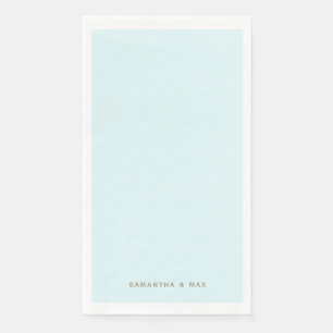 Einfache Seafoam personalisierte moderne Gäste Pap Serviette