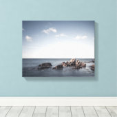 Einfache Seascape-Fotografie Leinwanddruck (Insitu (Holzboden))