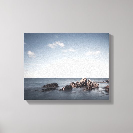 Einfache Seascape-Fotografie Leinwanddruck (Vorderseite)