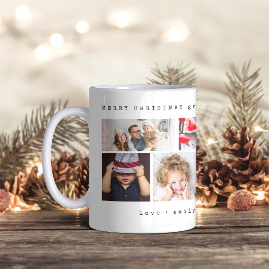 Einfache sechs FotoCollage | Weihnachten Kaffeetasse