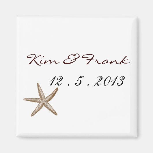 Einfache Seesterne Magnet (Vorne)