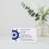 Einfache SeeVisitenkarten Visitenkarte (Stehend Vorderseite)