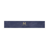 Einfache Seewasserfarbe und Goldhochzeit Einladungsbanderole (Flach)