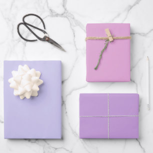 Einfache Seife Orchidee Wisteria Lila Schattierung Geschenkpapier Set
