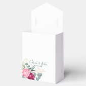 Einfache Seite Grün | Blush Pink Floral Wedding Geschenkschachtel (Geöffnet)