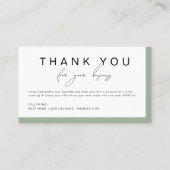 Einfache Seite Grün Handgeschriebenes Skript Viele Visitenkarte (Rückseite)