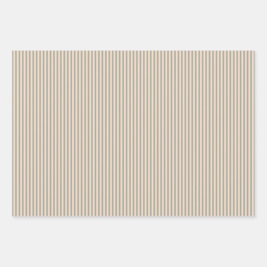 Einfache Seite Grün Rosa Streifen Muster Geschenkpapier Set (Vorderseite)