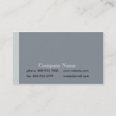 Einfache Seitenstreifen Visitenkarte (Rückseite)