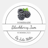 Einfache, selbst gemachte BlackBerry-Jam-Label