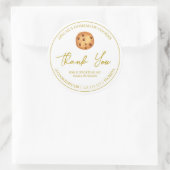 Einfache selbst gemachte Cookies Dankeschön-Siegel Runder Aufkleber (Tasche)