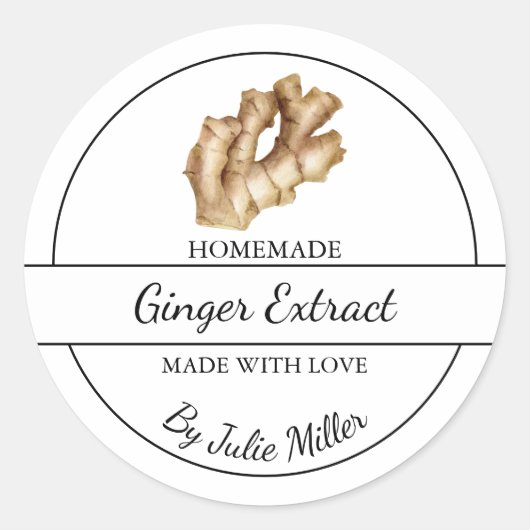 Einfache, selbst gemachte Inkassetten Runder Aufkleber (Vorderseite)