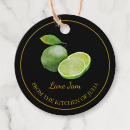 Einfache, selbst gemachte Limone Jam Hang Tag l Bl Geschenkanhänger