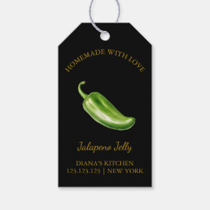 Einfache selbstgemachte Jalapeno-Jelly-Hängetikett Geschenkanhänger